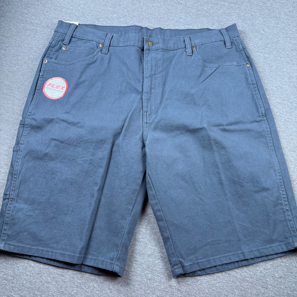 Genuine Dickies‎ Mens Duck Utility Shorts Navy Blue Flex Regular Fit 40 GR941RUL
